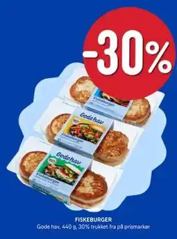 Rema 1000 FISKEBURGER tilbud
