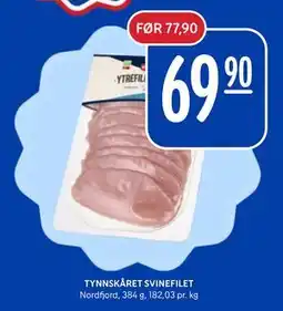 Rema 1000 TYNNSKÅRET SVINEFILET tilbud
