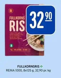 Rema 1000 FULLKORNSRIS tilbud