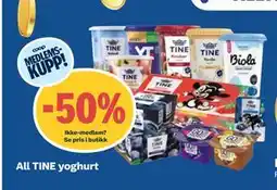 Coop Obs All TINE yoghurt tilbud