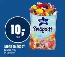 Coop Obs NIDAR SMÅGODT tilbud