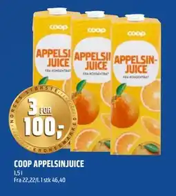 Coop Obs COOP APPELSINJUICE tilbud