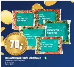 Coop Obs FERSKVAREHUSET FROSNE GRØNNSAKER tilbud