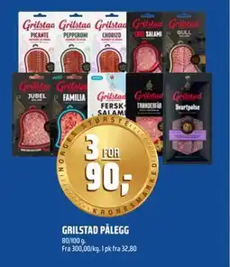 Coop Obs GRILSTAD PÅLEGG tilbud