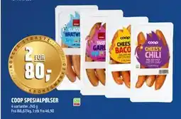 Coop Obs COOP SPESIALPØLSER tilbud