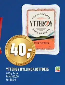 Coop Obs YTTERØY KYLLINGKJØTTDEIG tilbud