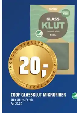 Coop Obs COOP GLASSKLUT MIKROFIBER tilbud