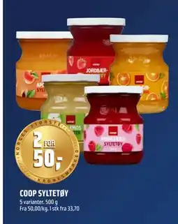 Coop Obs COOP SYLTETØY tilbud