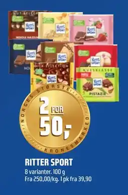 Coop Obs RITTER SPORT tilbud