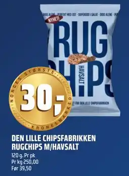 Coop Obs DEN LILLE CHIPSFABRIKKEN RUGCHIPS M/HAVSALT tilbud