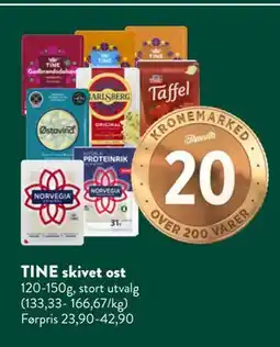 Jacobs TINE skivet ost tilbud