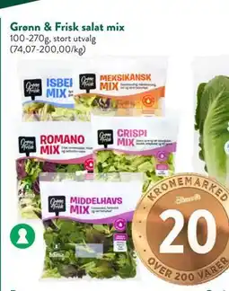 Jacobs Grønn & Frisk salat mix tilbud