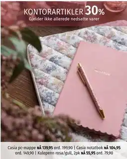 Nille Casia notatbok tilbud