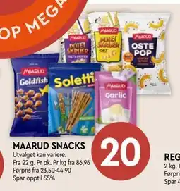Coop Mega MAARUD SNACKS tilbud