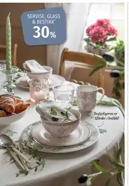 Nille SERVISE, GLASS & BESTIKK tilbud