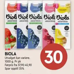 Coop Mega BIOLA tilbud