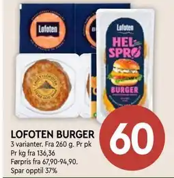 Coop Mega LOFOTEN BURGER tilbud