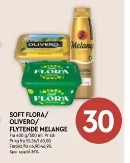 Coop Mega SOFT FLORA/ OLIVERO/ FLYTENDE MELANGE tilbud