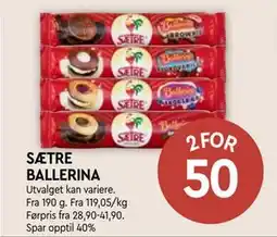 Coop Mega SÆTRE BALLERINA tilbud