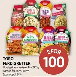 Coop Mega TORO FERDIGRETTER tilbud