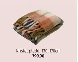Nille Kristel pledd, 130×170cm tilbud