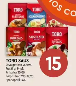 Coop Mega TORO SAUS tilbud