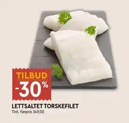 Coop Mega LETTSALTET TORSKEFILET tilbud