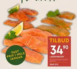 Coop Mega LAKSEPORSJON SPAR 21% tilbud