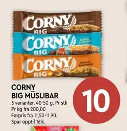 Coop Mega CORNY BIG MÜSLIBAR tilbud
