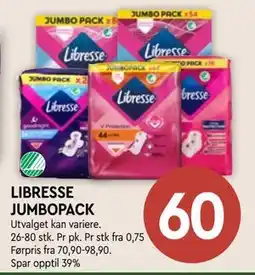 Coop Mega LIBRESSE JUMBOPACK tilbud