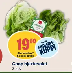 Coop Mega Coop hjertesalat, Medlemspris tilbud