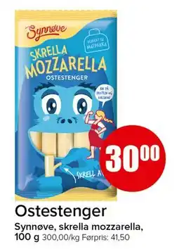 Spar Ostestenger tilbud