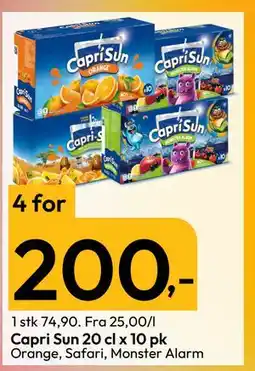 Gigaboks Capri Sun 20 cl x 10 pk tilbud