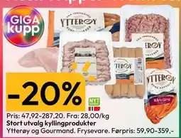 Gigaboks Stort utvalg kyllingprodukter tilbud