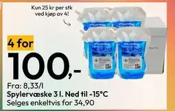 Gigaboks Spylervæske 3 l. Ned til -15°C tilbud