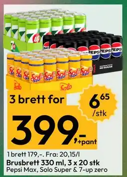 Gigaboks Brusbrett 330 ml, 3 x 20 stk tilbud