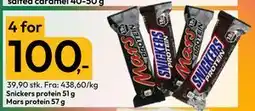 Gigaboks Snickers protein 51 g Mars protein 57 g tilbud