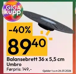 Gigaboks Balansebrett 36 x 5,5 cm tilbud