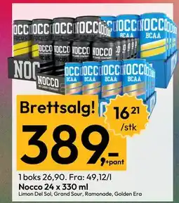 Gigaboks Nocco 24 x 330 ml tilbud