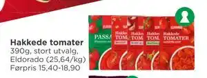 Meny Hakkede tomater tilbud