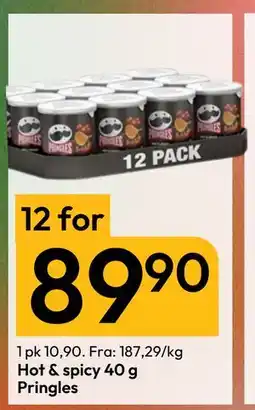 Gigaboks Hot & spicy 40 g Pringles tilbud