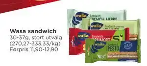 Meny Wasa sandwich tilbud