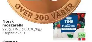 Meny Norsk mozzarella tilbud