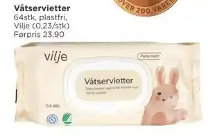 Meny Våtservietter tilbud