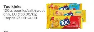 Meny Tuc kjeks tilbud