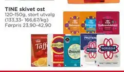 Meny TINE skivet ost tilbud