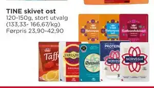 Meny TINE skivet ost tilbud