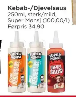Meny Kebab-/Djevelsaus tilbud