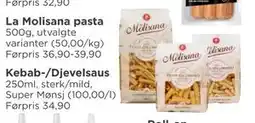 Meny La Molisana pasta tilbud