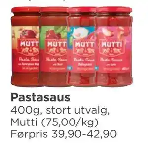 Meny Pastasaus tilbud